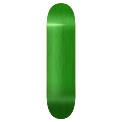 Yocaher Blank Skateboard Deck - Stained Green