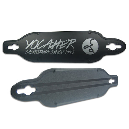 Yocaher Aluminum Drop Through longboard Deck - Black