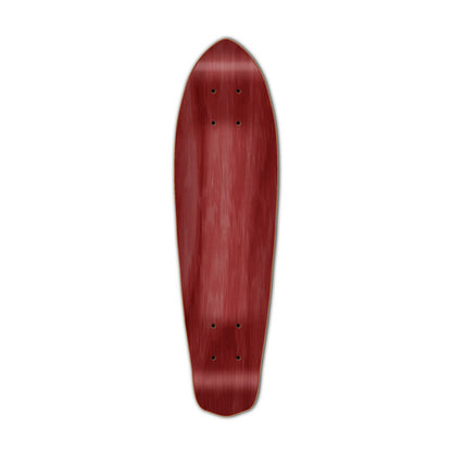 Yocaher Micro Cruiser Blank  Deck - Stained Red