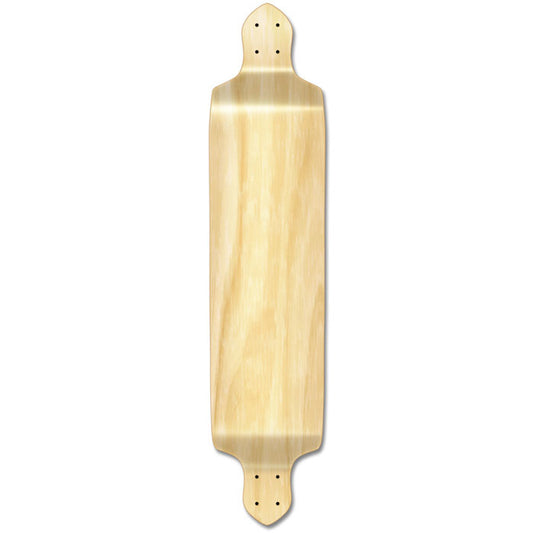 Yocaher Drop Down Longboard Deck - Natural