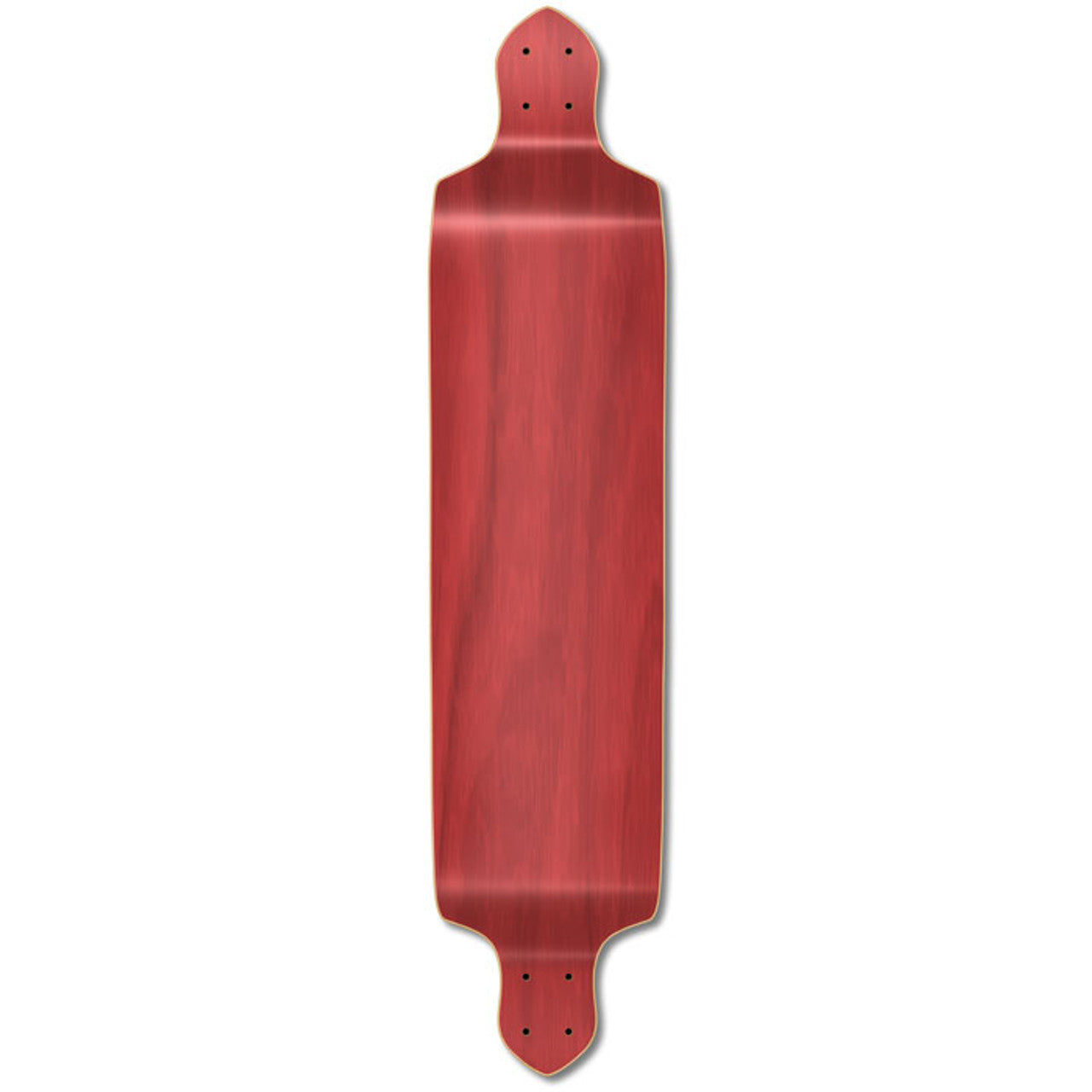 Yocaher Drop Down Longboard Deck - Stained Red