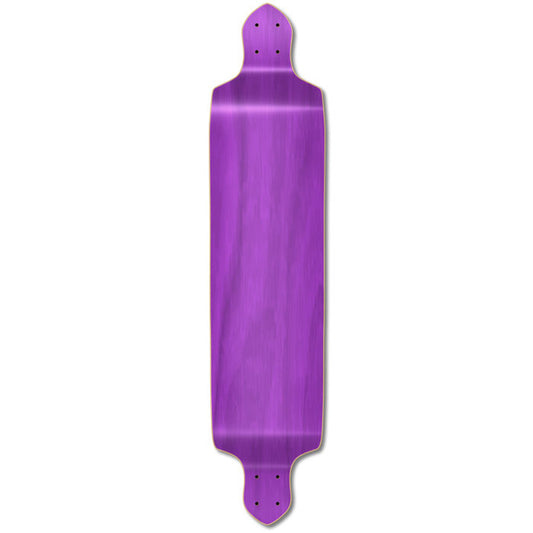 Yocaher Drop Down Longboard Deck - Stained Purple