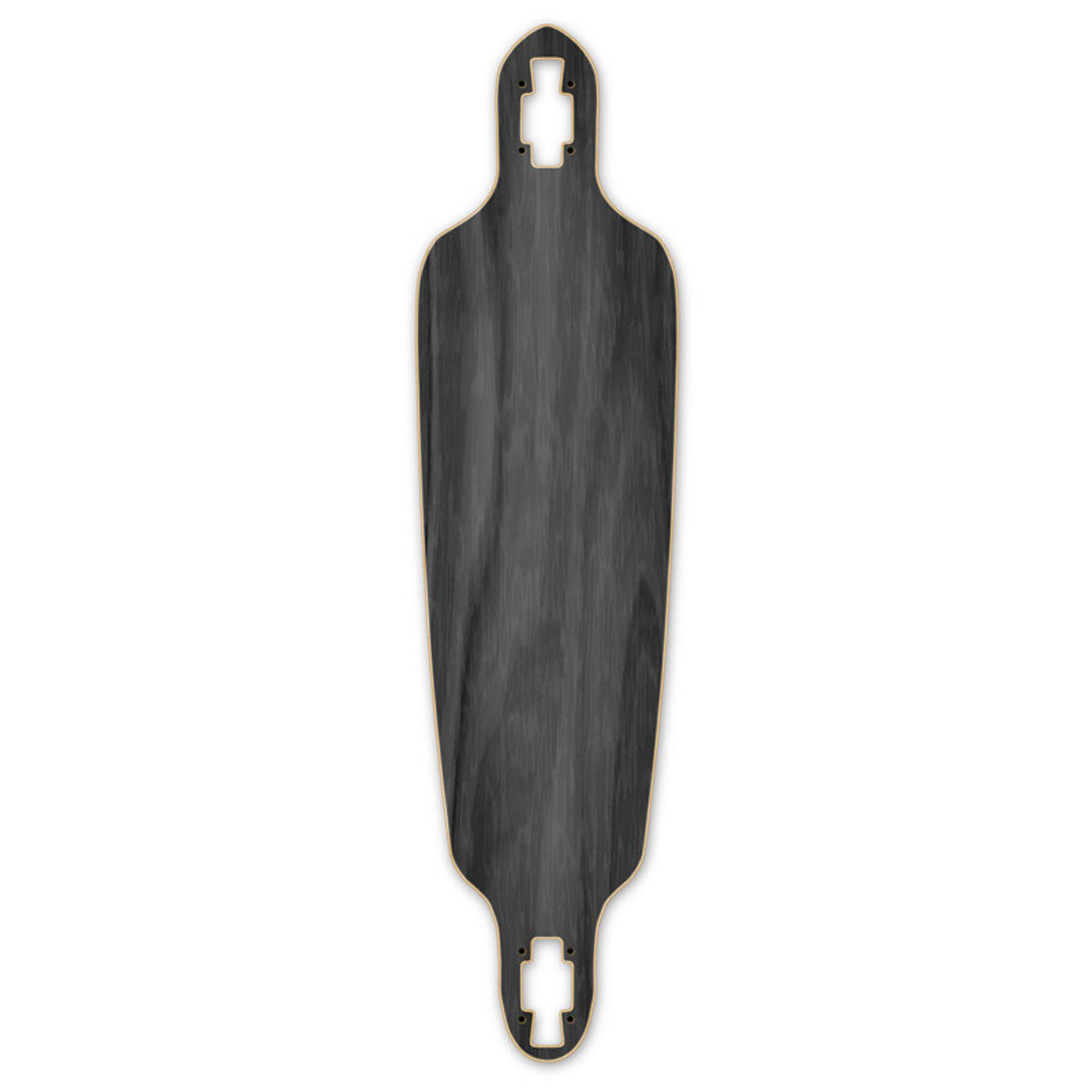 Yocaher Drop Through Longboard Deck - Stained Black