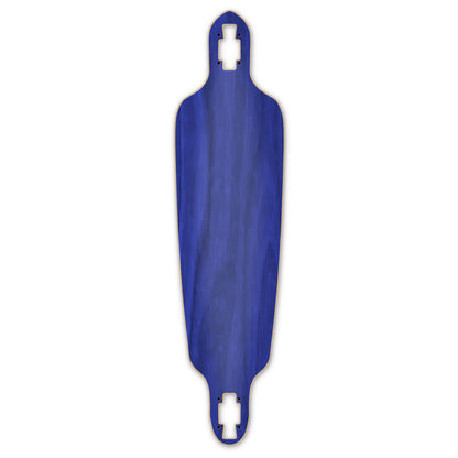 Yocaher Drop Through Longboard Deck - Stained Blue