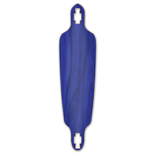 Yocaher Drop Through Longboard Deck - Stained Blue