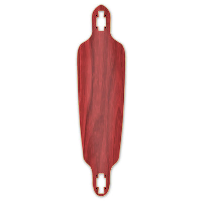 Yocaher Drop Through Longboard Deck - Stained Red