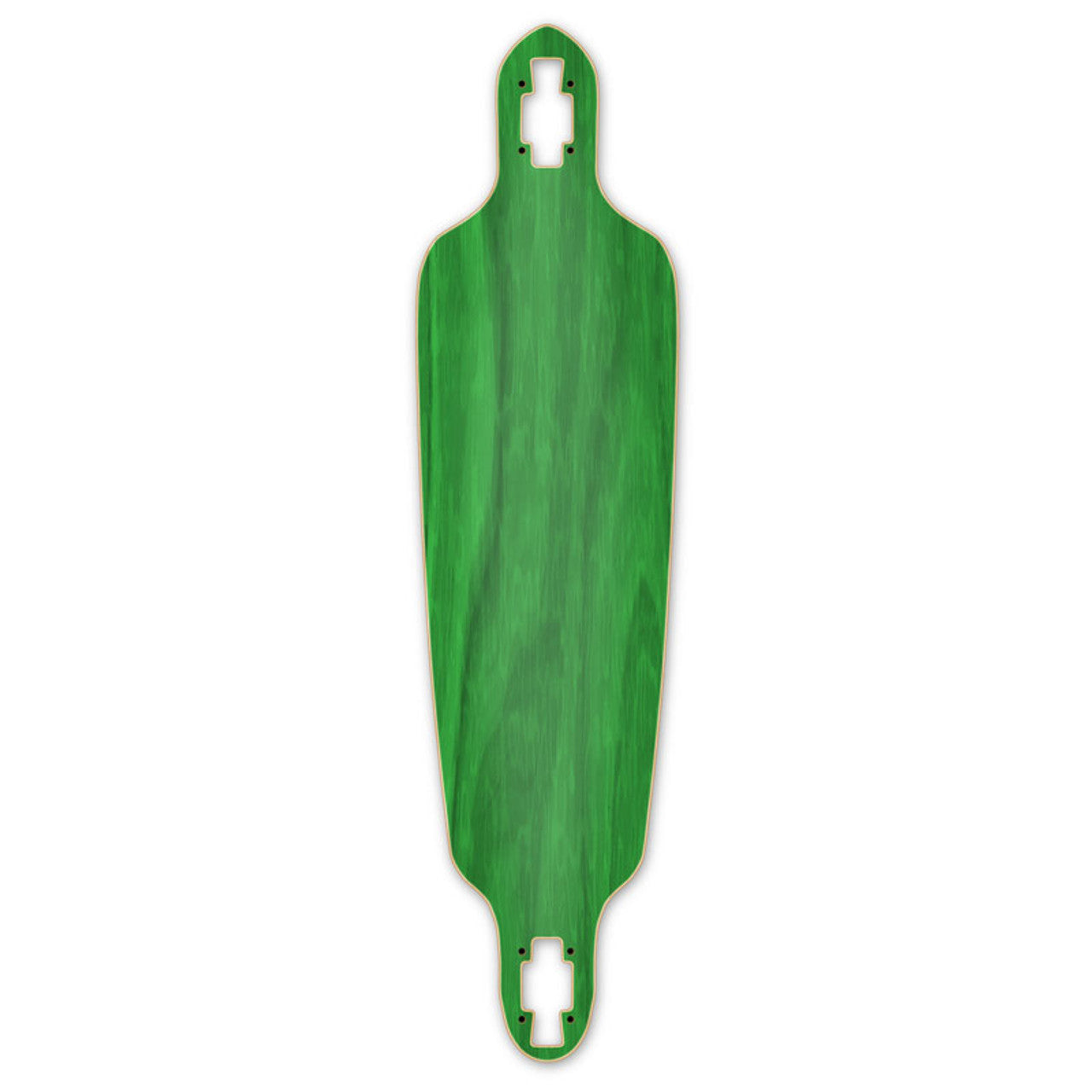 Yocaher Drop Through Longboard Deck - Stained Green