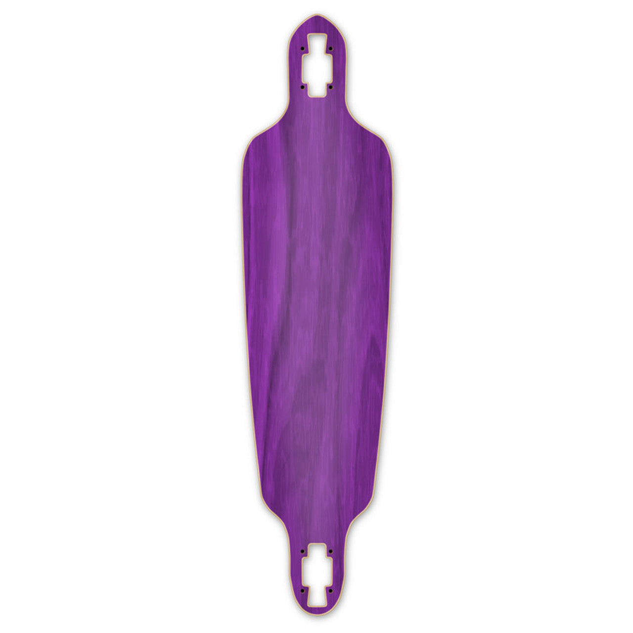 Yocaher Drop Through Longboard Deck - Stained Purple