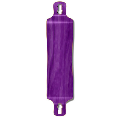 Yocaher Lowrider Longboard Deck - Stained Purple