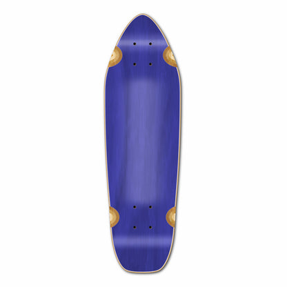 Yocaher Mini Cruiser Blank Deck - Stained Blue