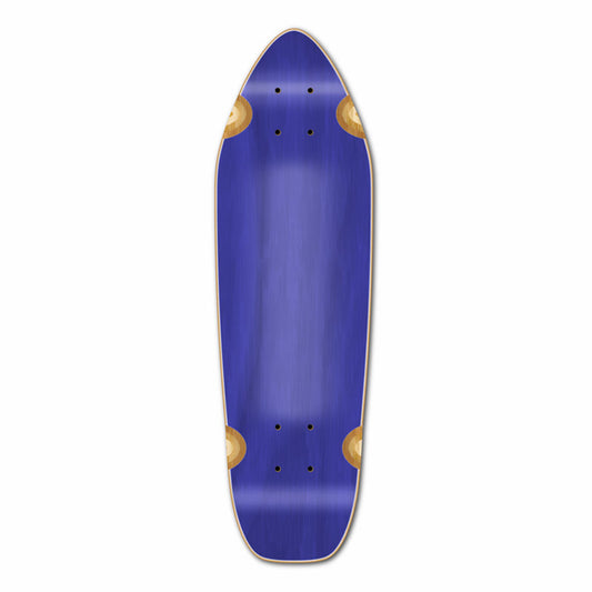 Yocaher Mini Cruiser Blank Deck - Stained Blue