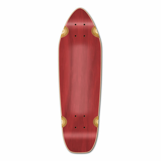 Yocaher Mini Cruiser Blank Deck - Stained Red