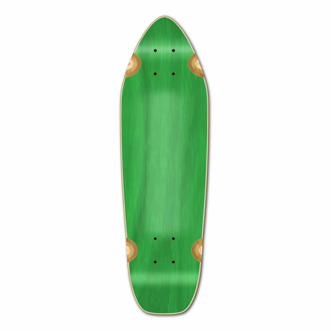 Yocaher Mini Cruiser Blank Deck - Stained Green
