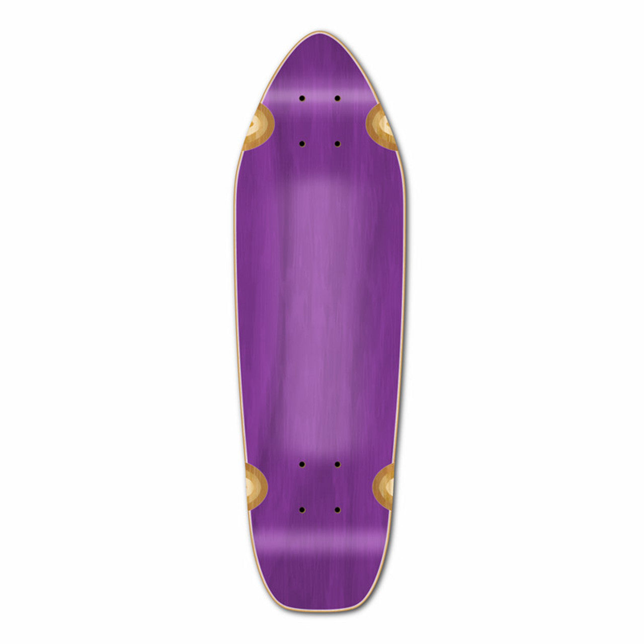 Yocaher Mini Cruiser Blank Deck - Stained Purple