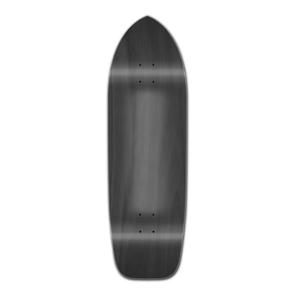 Yocaher Old School Longboard Deck - Stained Black