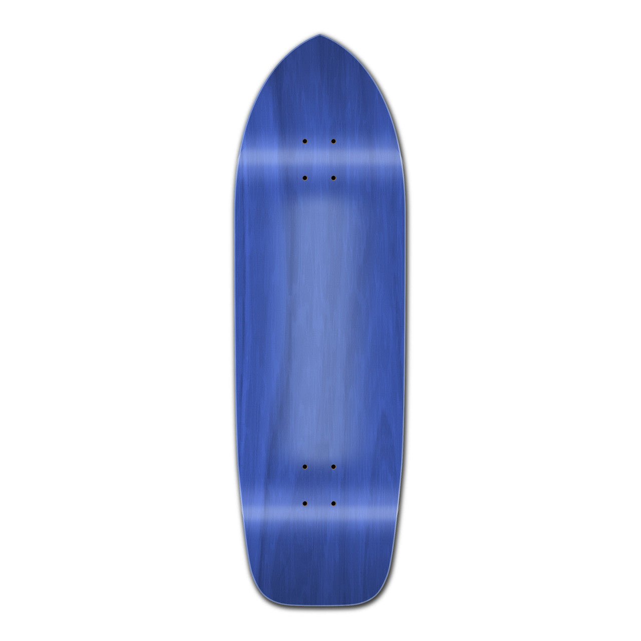 Yocaher Old School Longboard Deck - Stained Blue