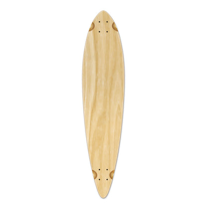 Yocaher Pintail Longboard Deck - Natural