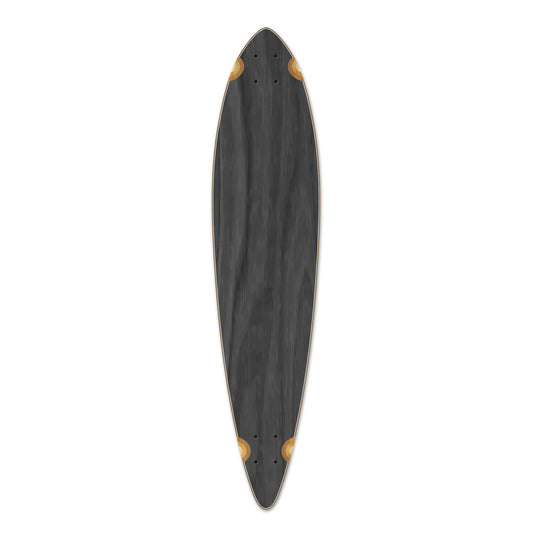 Yocaher Pintail Longboard Deck - Stained Black