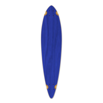 Yocaher Pintail Longboard Deck - Stained Blue