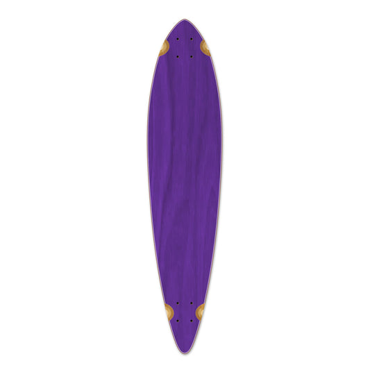 Yocaher Pintail Longboard Deck - Stained Purple