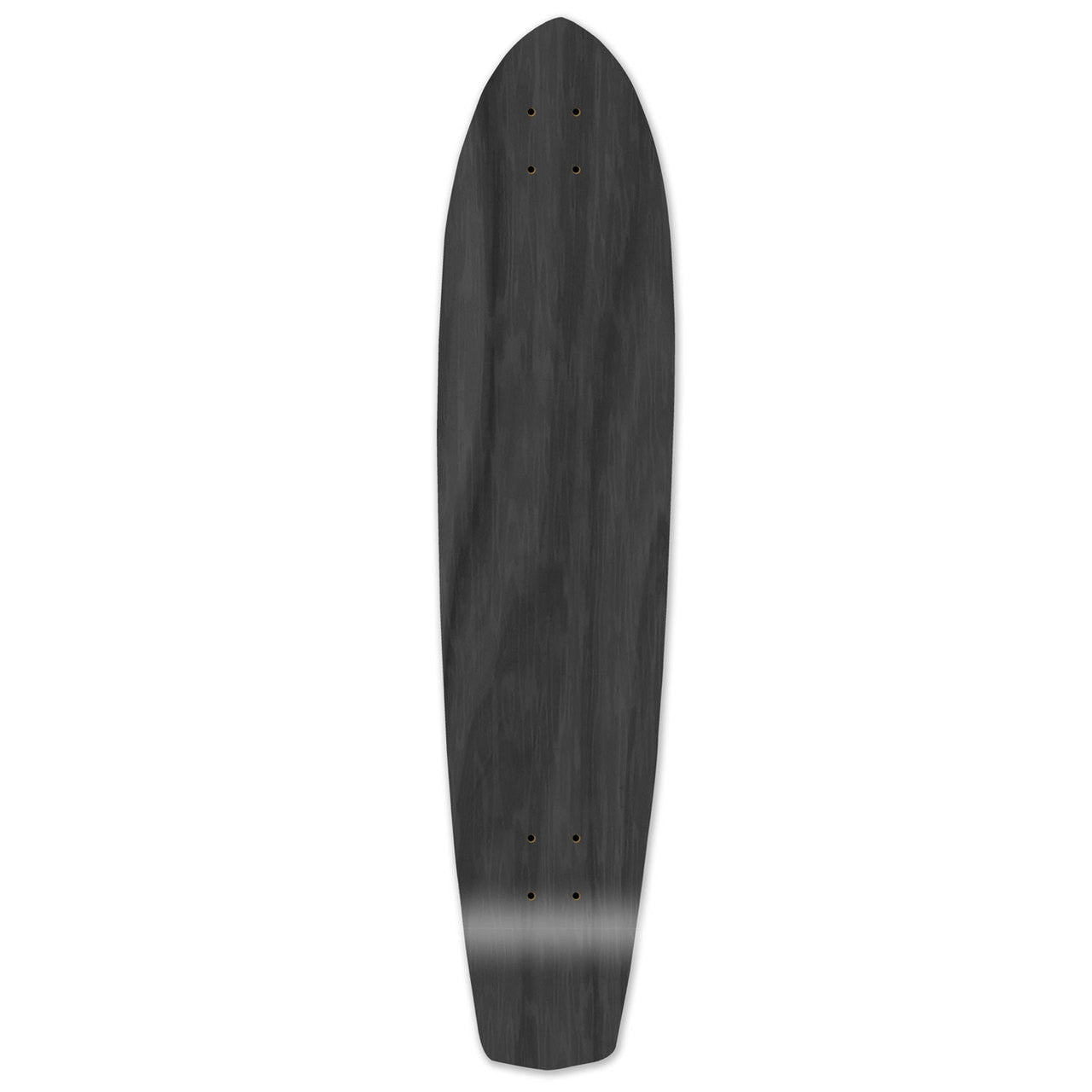 Yocaher Slimkick Longboard Deck - Stained Black