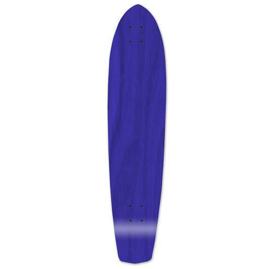 Yocaher Slimkick Longboard Deck - Stained Blue