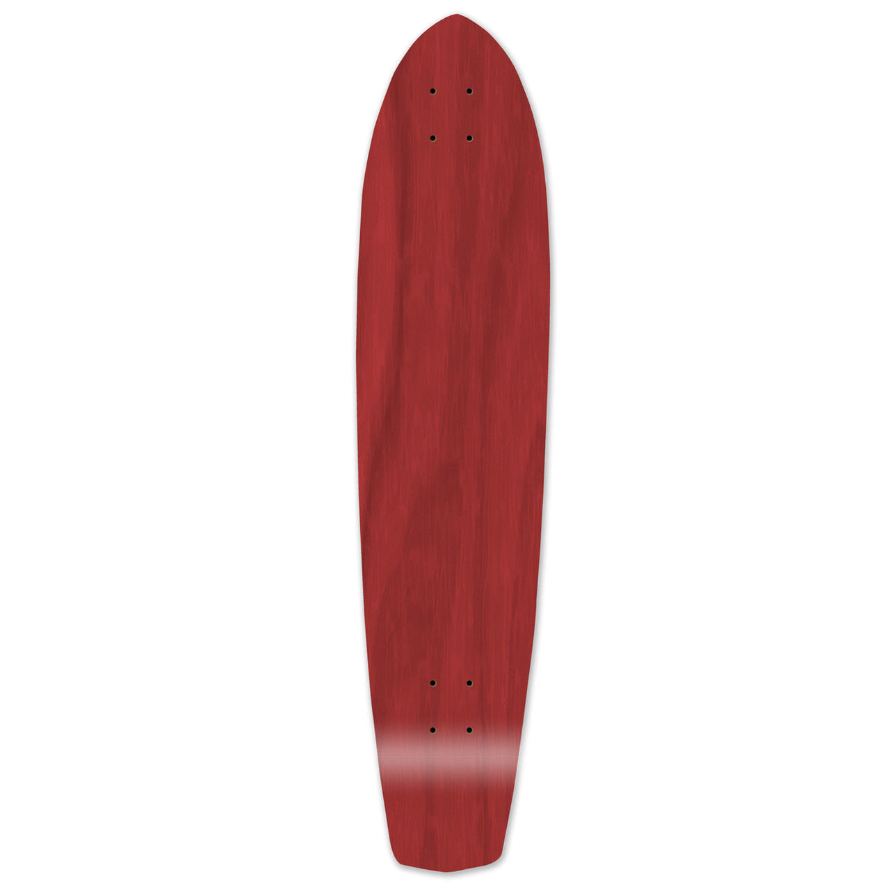 Yocaher Slimkick Longboard Deck - Stained Red