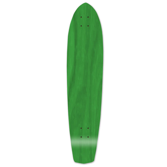 Yocaher Slimkick Longboard Deck - Stained Green