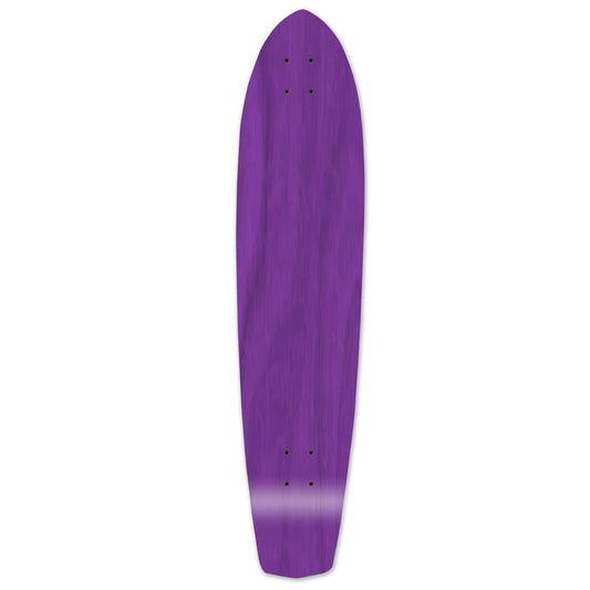Yocaher Slimkick Longboard Deck - Stained Purple