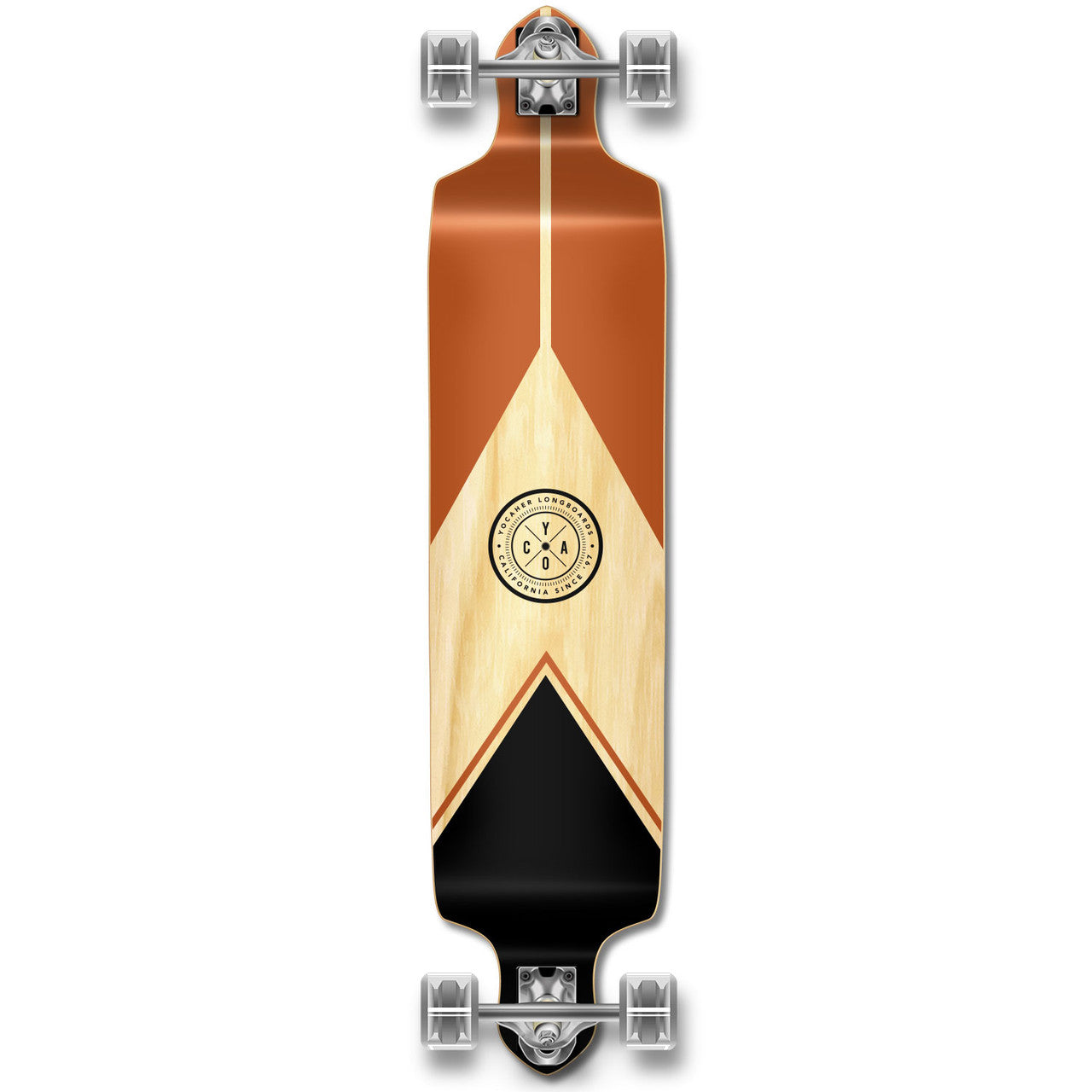 Yocaher Drop Down Longboard Complete - Earth Series - Mountain