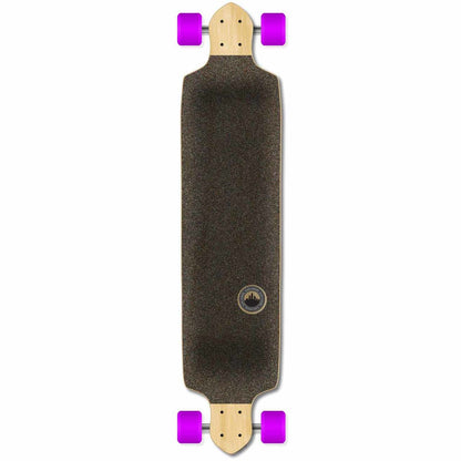 Yocaher Drop Down Longboard Complete - Geometric Series - Purple