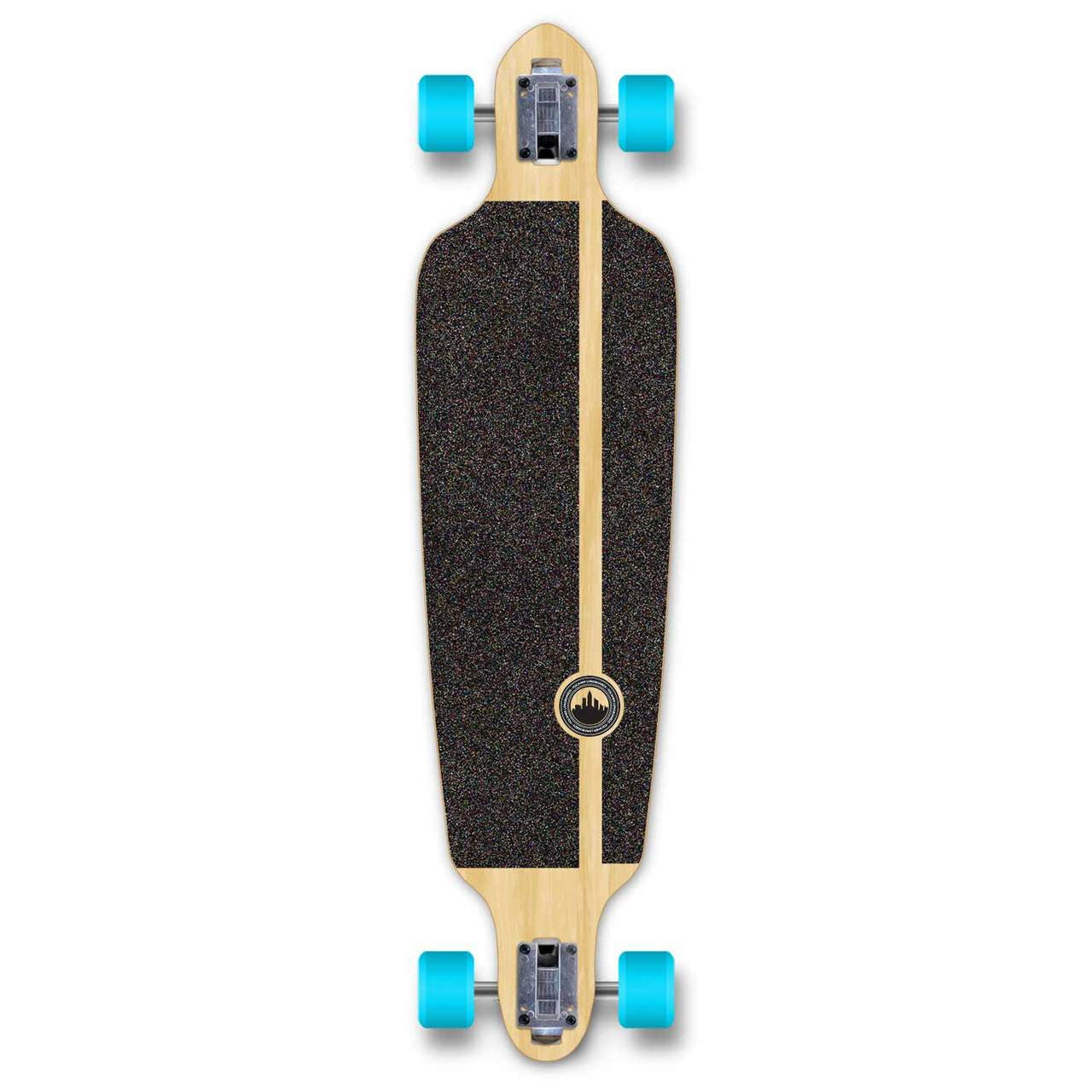 Yocaher Drop Through Longboard Complete - Gradient Pink