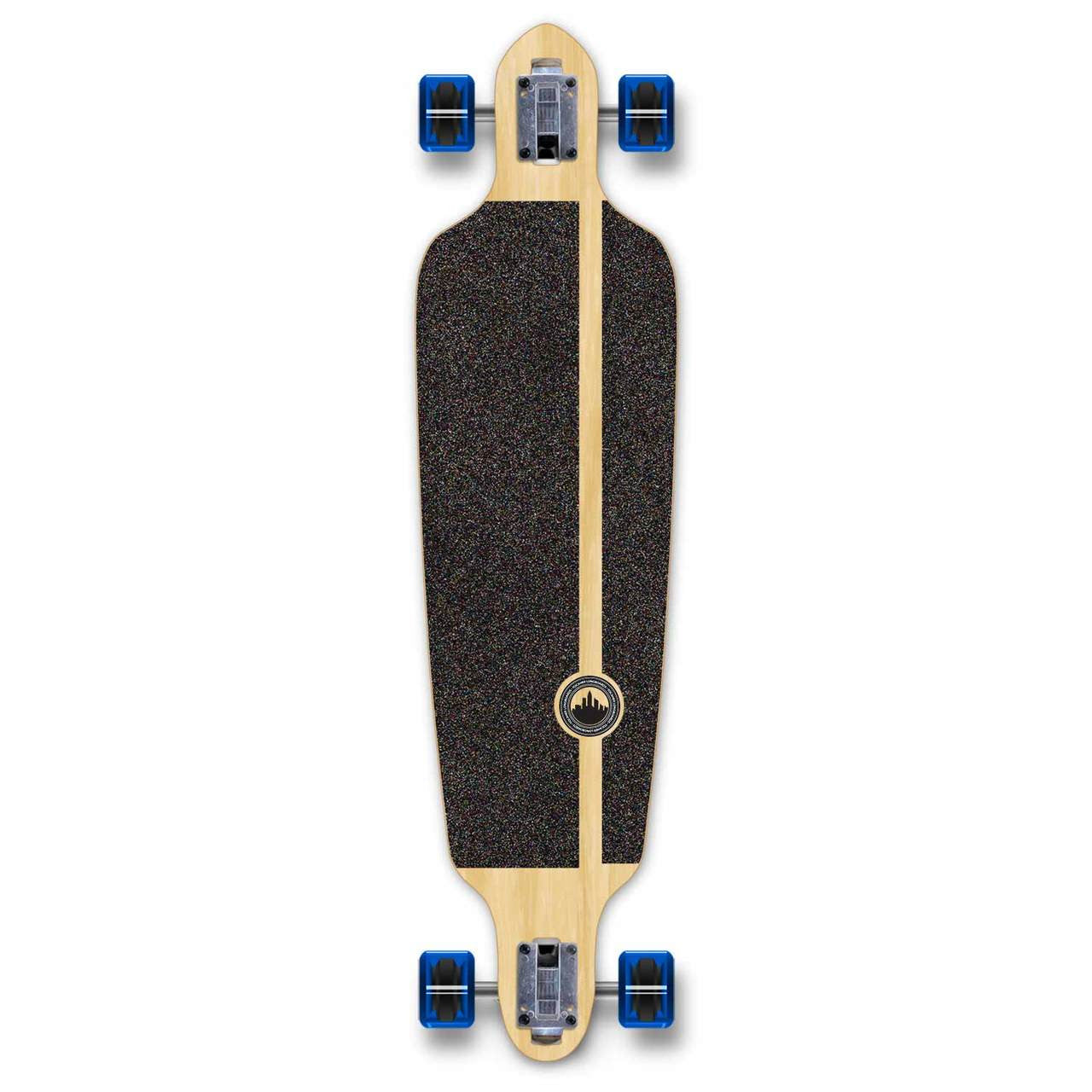 Yocaher Drop Through Longboard Complete - Stained Blue