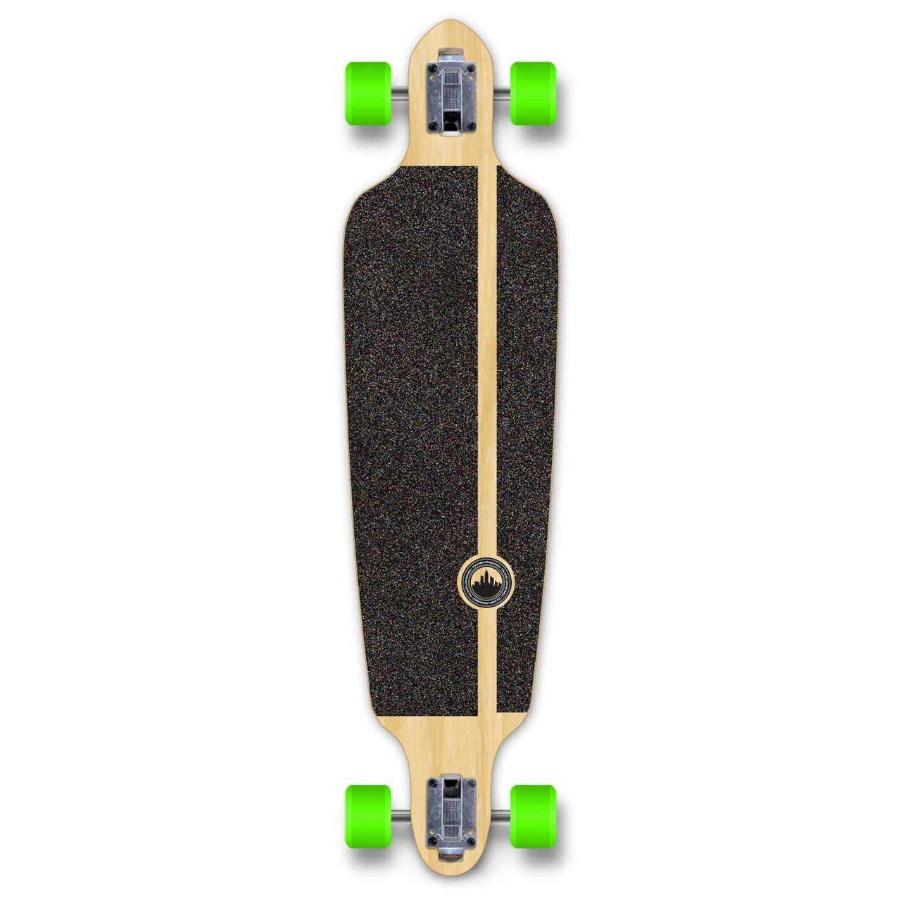 Yocaher Drop Through Longboard Complete - Palm City Rasta