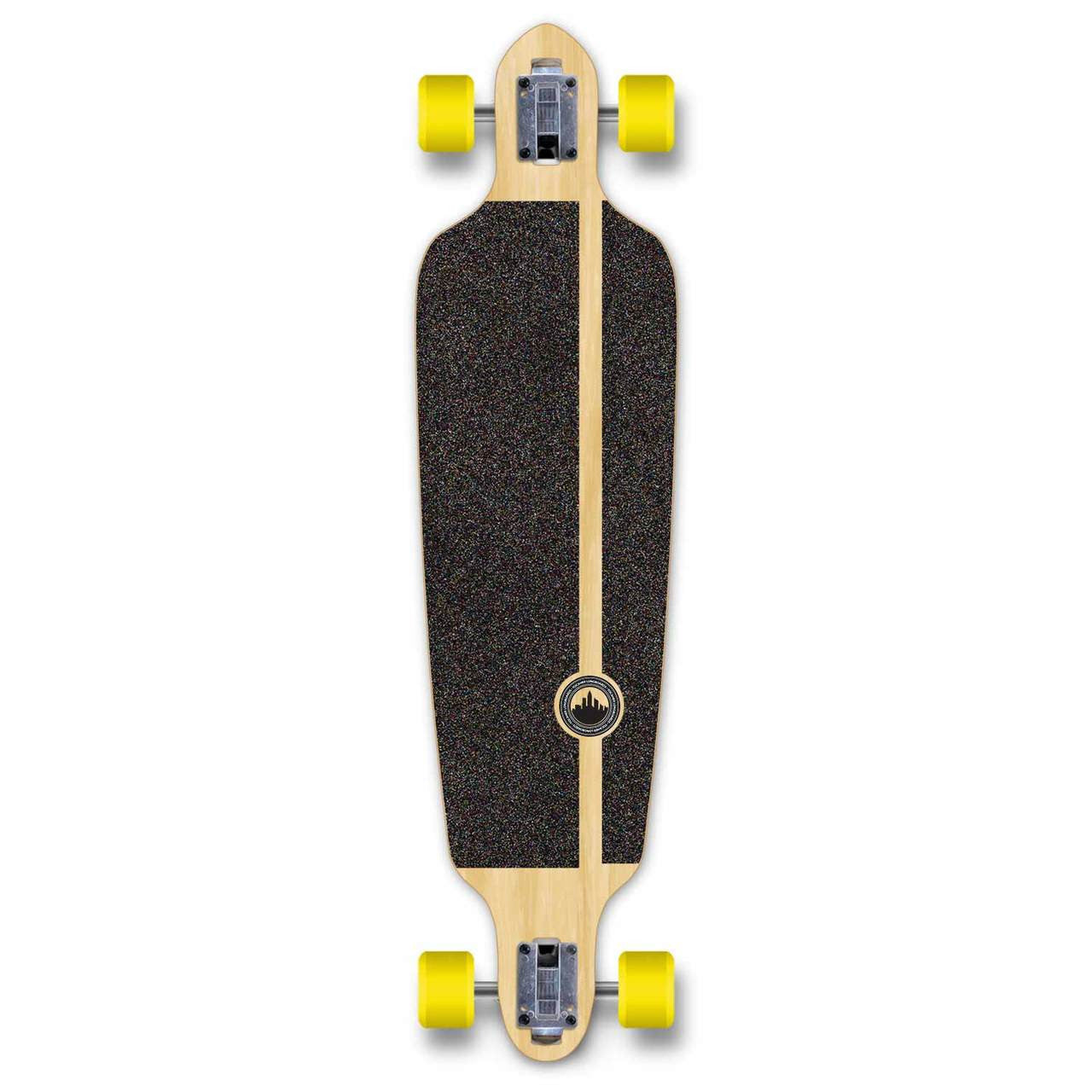 Yocaher Drop Through Longboard Complete - Y Skull