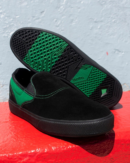 Emerica Mens Wino G6 Slip Cup X Braden Hoban Black Green Shoes