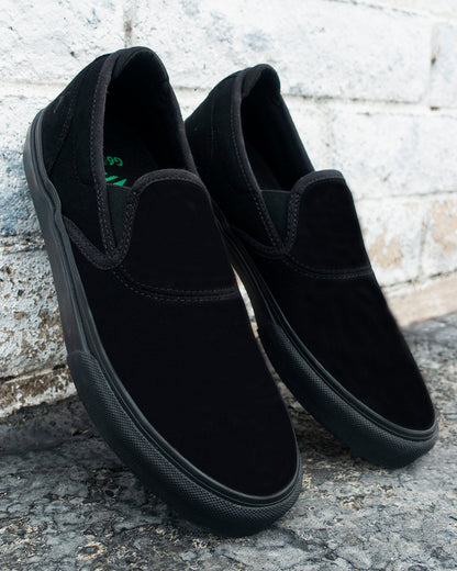 Emerica Mens Wino G6 Slip-On Black Shoes