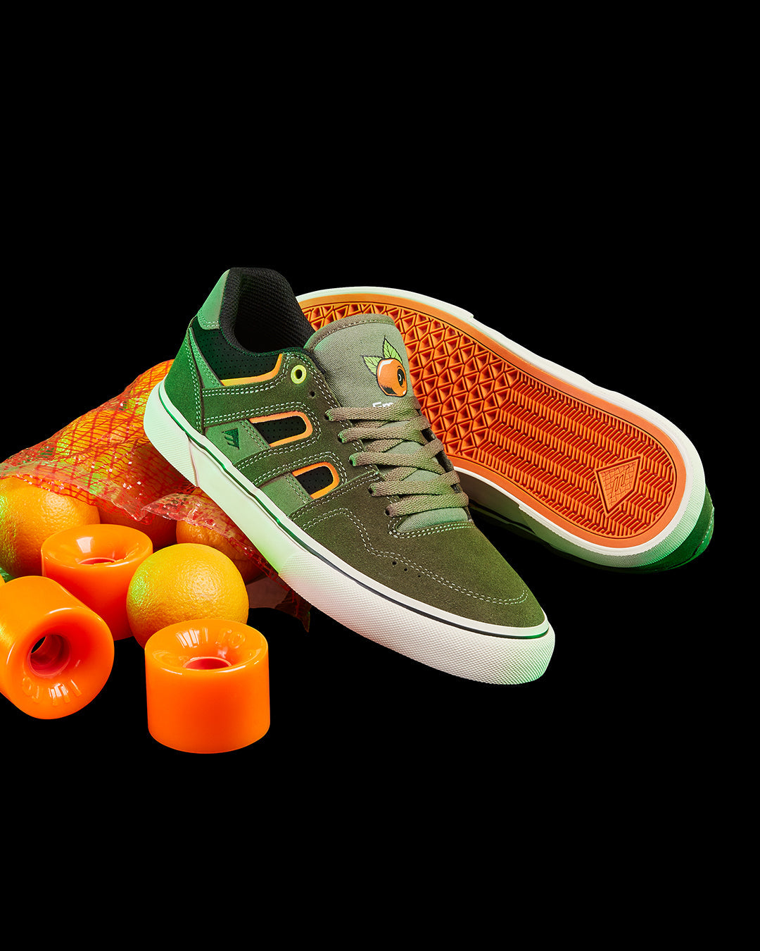 Emerica Mens Tilt G6 Vulc X Oj Olive Shoes