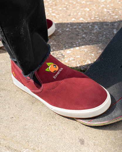 Emerica Mens Wino G6 Slip Cup X Oj Burgundy Shoes