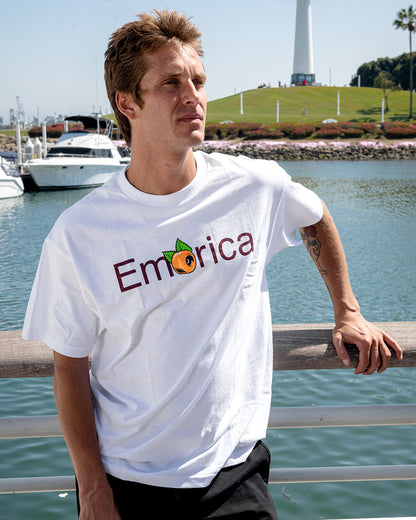 Emerica Mens Pure Oj Tee White T-Shirt