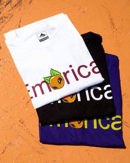 Emerica Mens Pure Oj Tee White T-Shirt