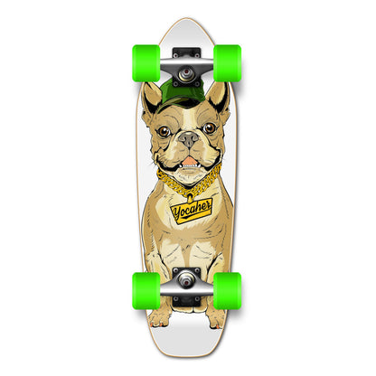 Yocaher Mini Cruiser Complete  -  Cool Pup French Bulldog