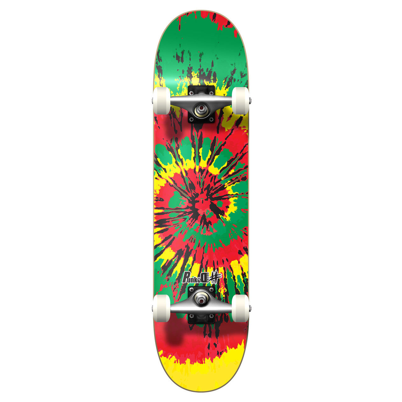 Yocaher Complete Skateboard 7.75" - Tiedye Rasta