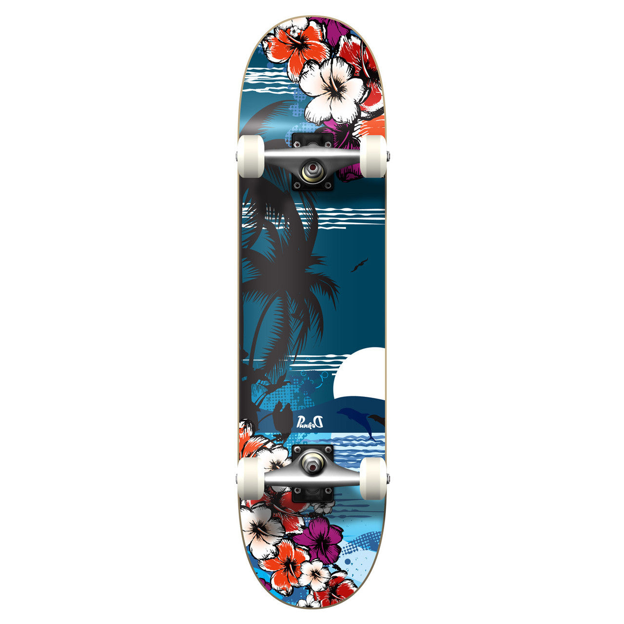 Yocaher Complete Skateboard 7.75" - Tropical Night