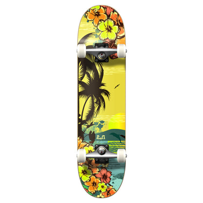 Yocaher Complete Skateboard 7.75" - Tropical Day