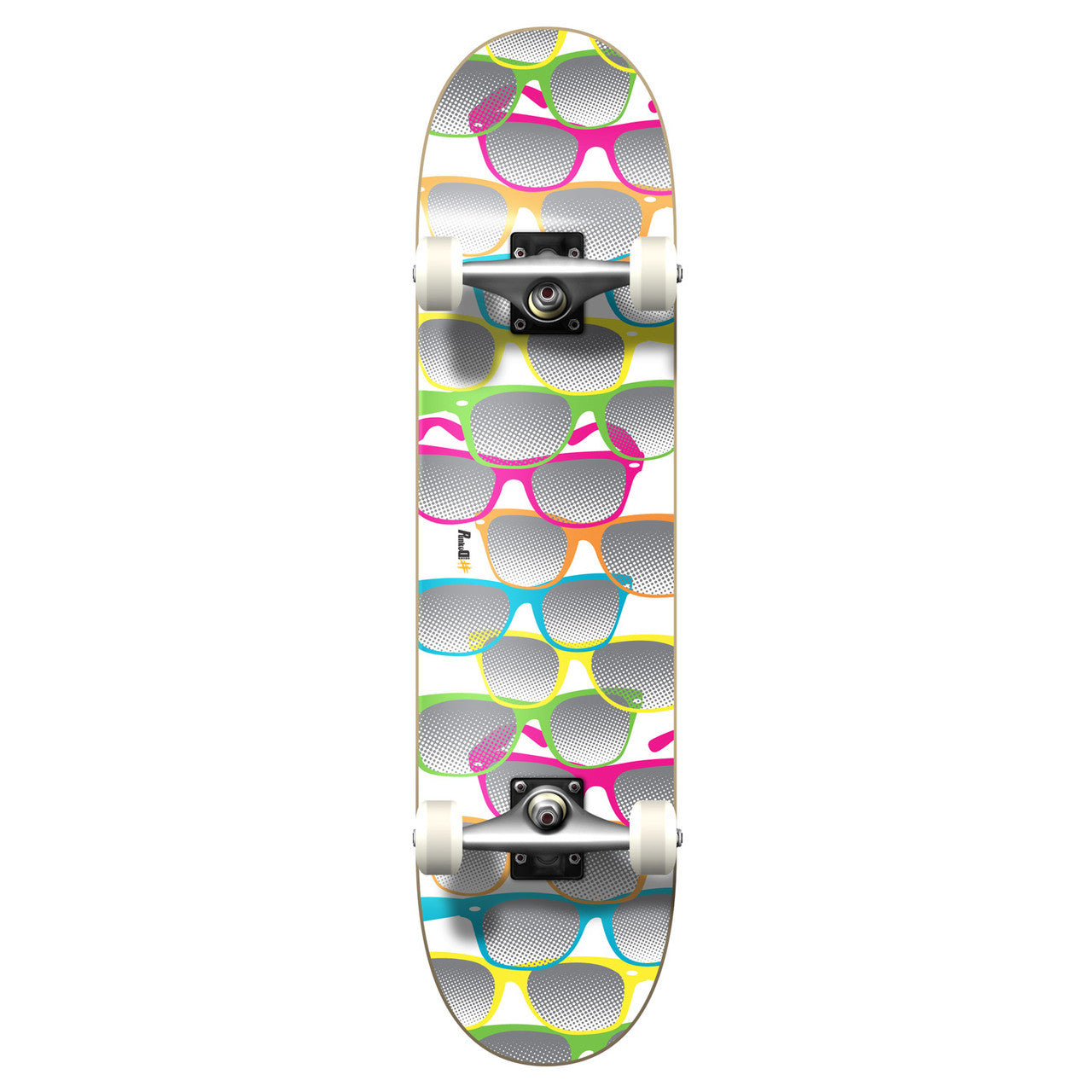 Yocaher Complete Skateboard 7.75" - Shades White