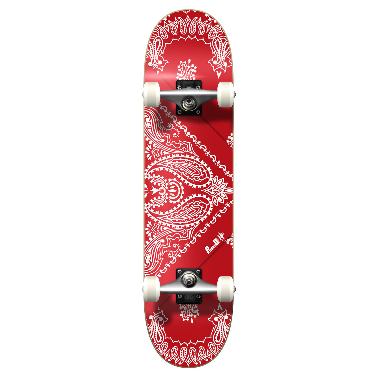 Yocaher Complete Skateboard 7.75" - Bandana Red