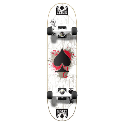 Yocaher Complete Skateboard 7.75" - Ace White