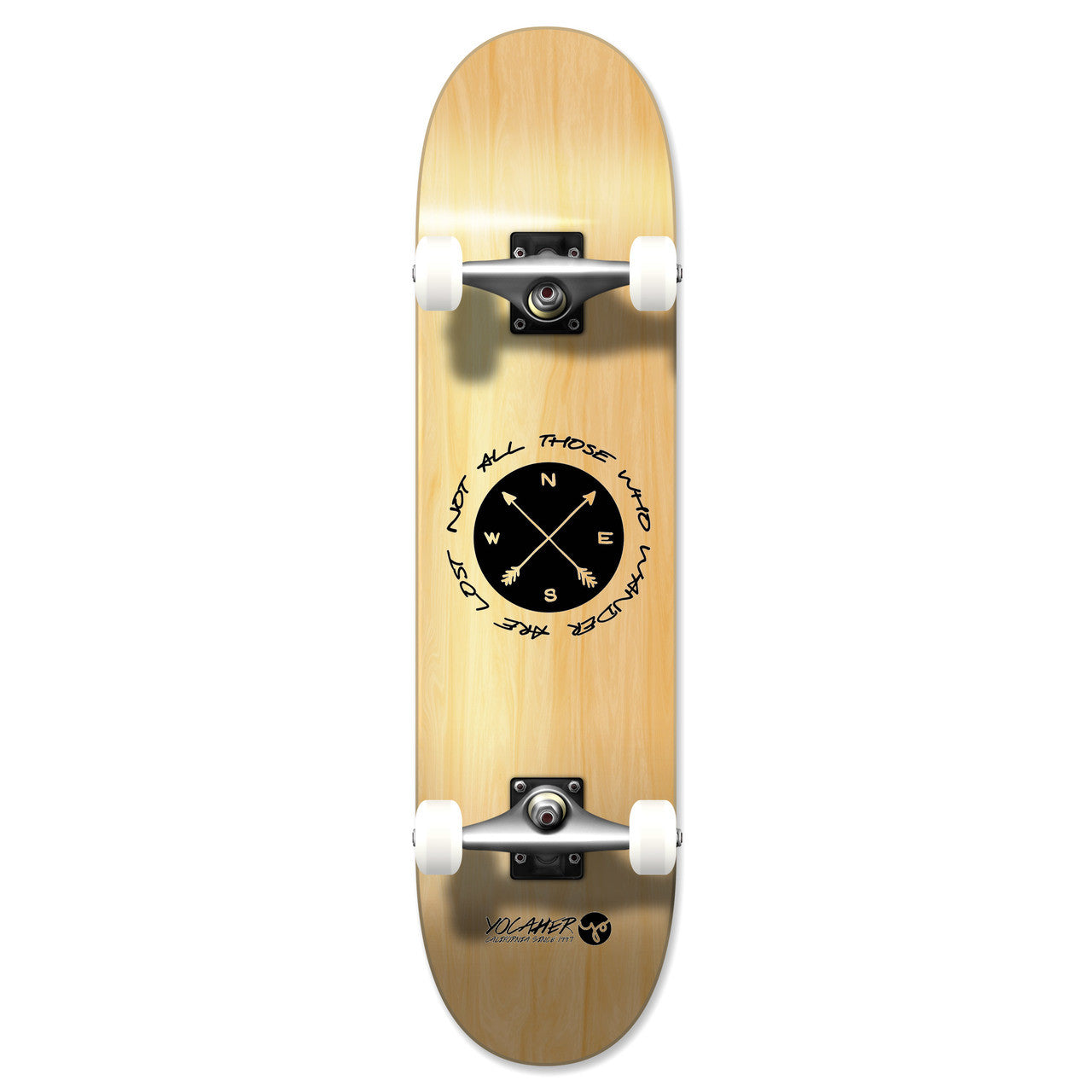 Yocaher Complete Skateboard 7.75" - Wander Natural