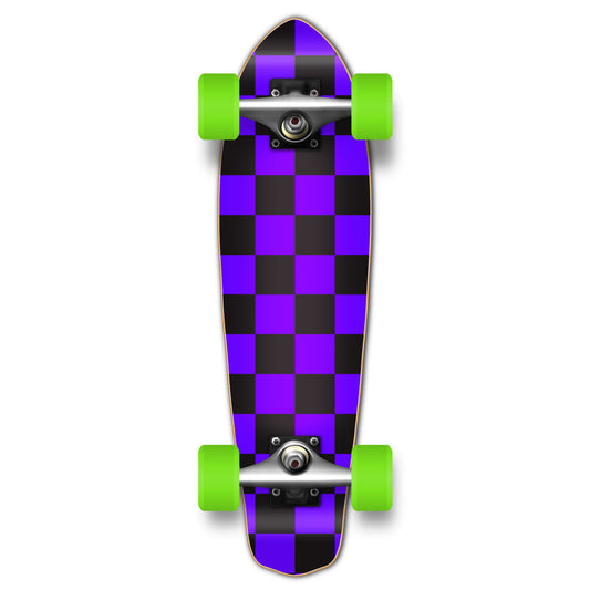 Yocaher Micro Cruiser Complete - Checker Purple